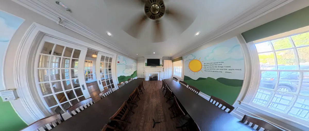 Davidson Respite House dining room after remodel - San Antonio TX completed interior design