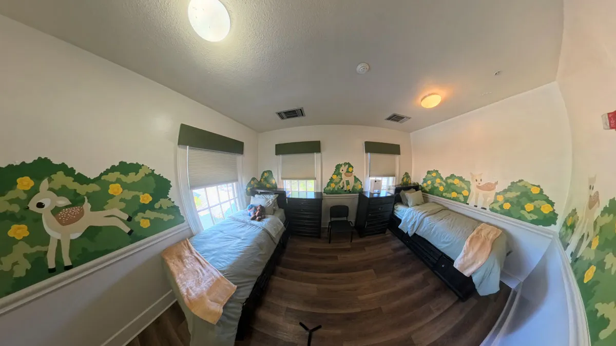 Davidson Respite House ABC room after remodel - San Antonio TX completed interior design