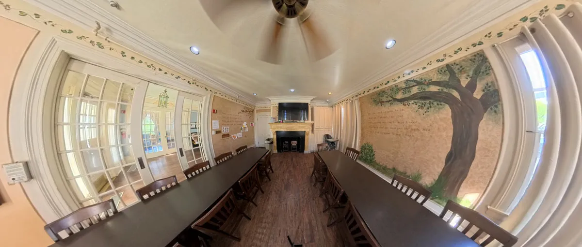 Davidson Respite House dining room before remodel - San Antonio TX