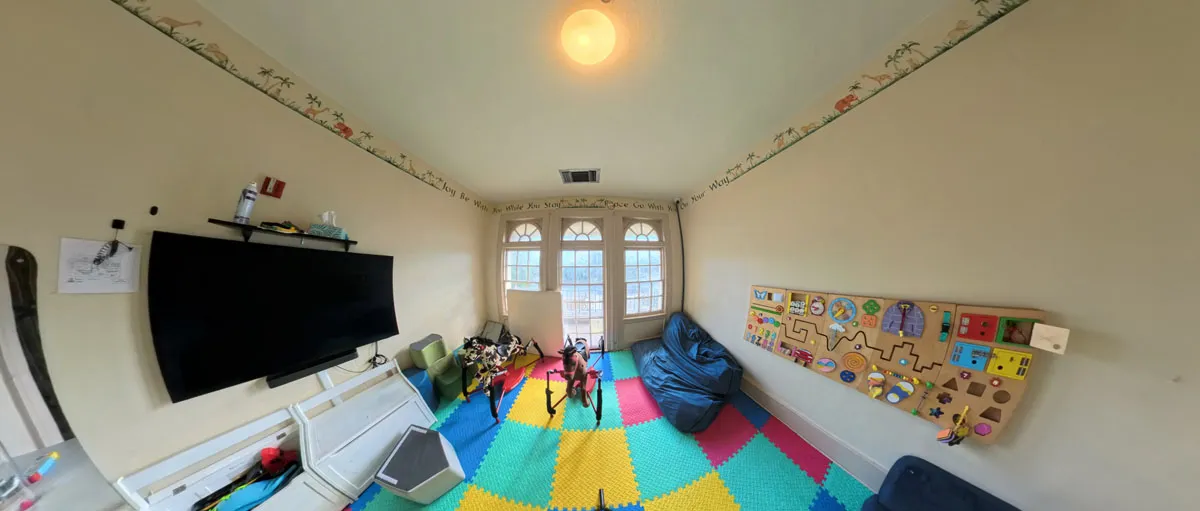 Davidson Respite House sensory room before remodel - San Antonio TX