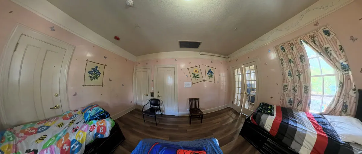 Davidson Respite House butterfly room before remodel - San Antonio TX