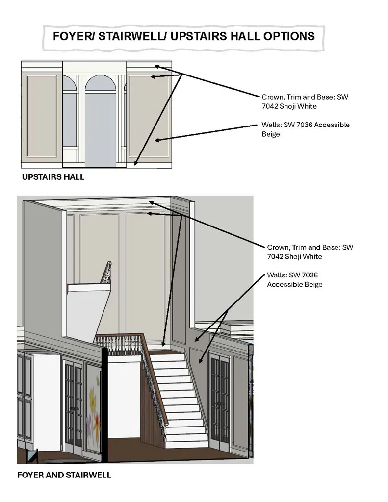 3D design rendering of a modern bathroom remodel