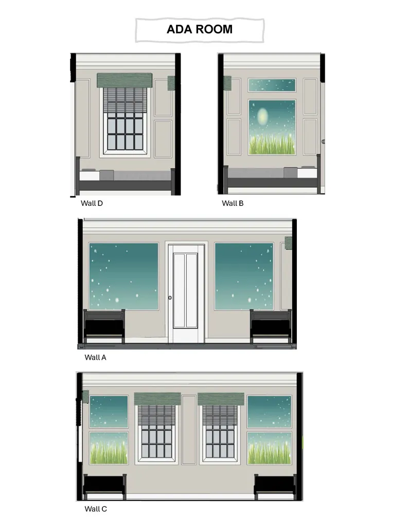 Davidson Respite House Remodel - interior design render 9