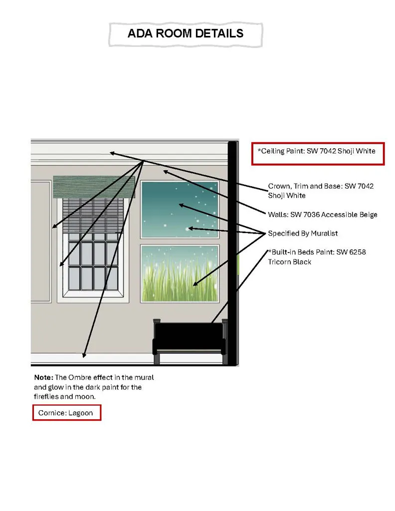 Davidson Respite House Remodel - interior design render 10