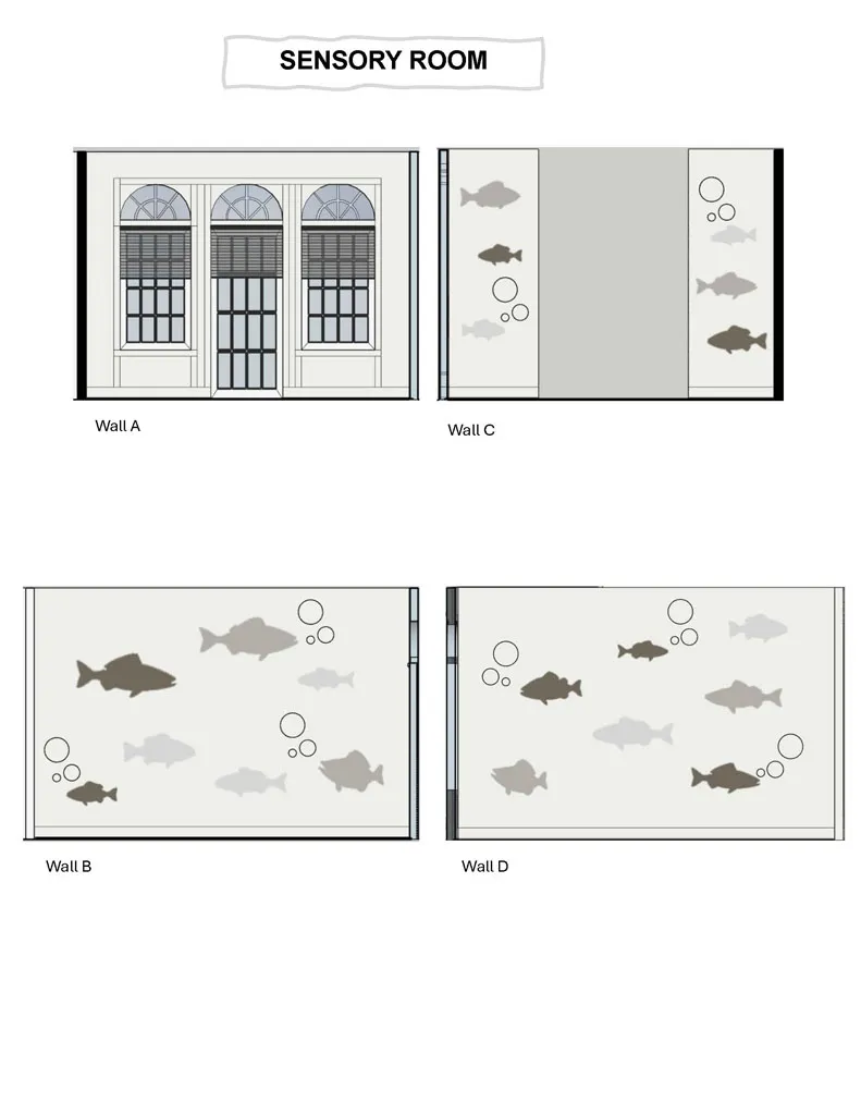 Davidson Respite House Remodel - interior design render 14
