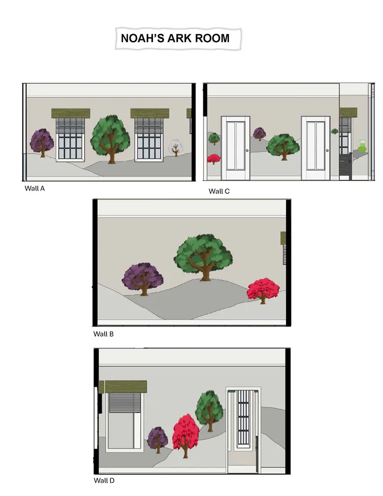 Davidson Respite House Remodel - interior design render 20