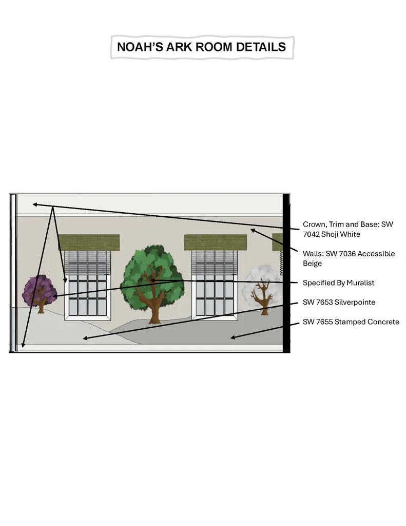 Davidson Respite House Remodel - interior design render 21