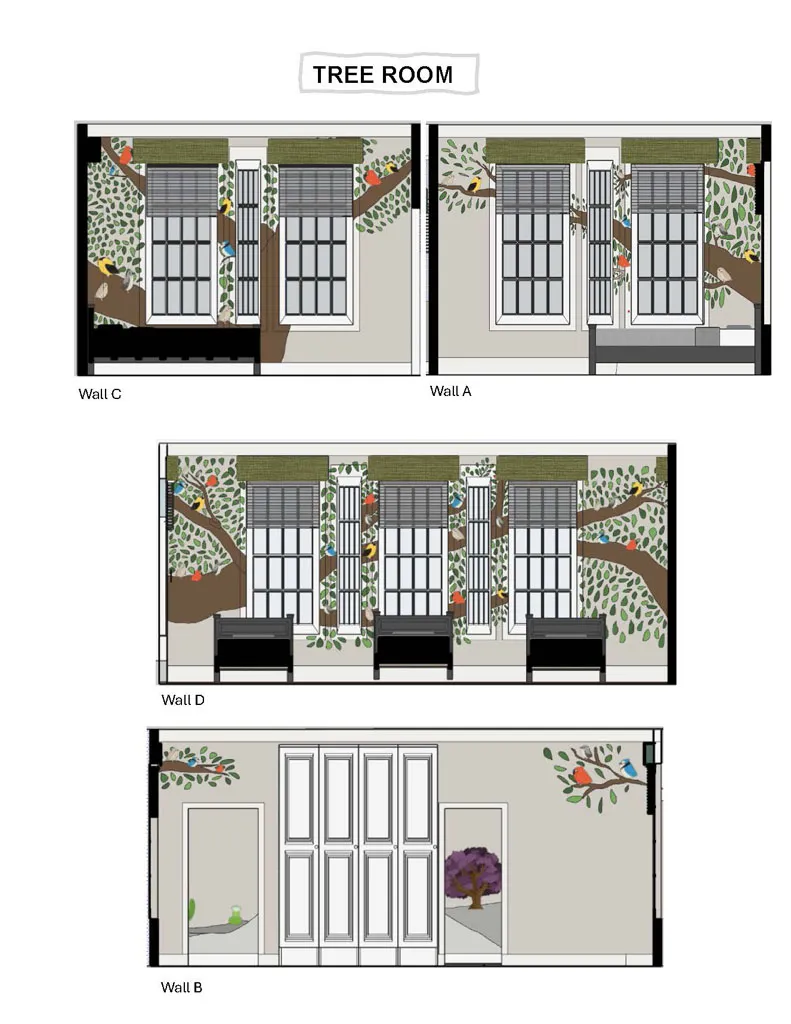 Davidson Respite House Remodel - interior design render 22